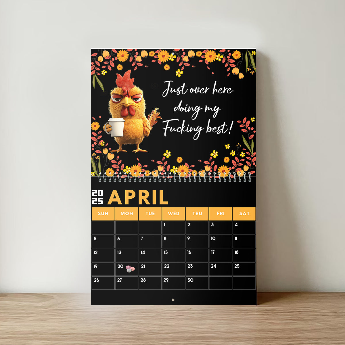 Funny Swear Word Affirmations - Personalized Colleague Wall Calendar & Desk Calendar