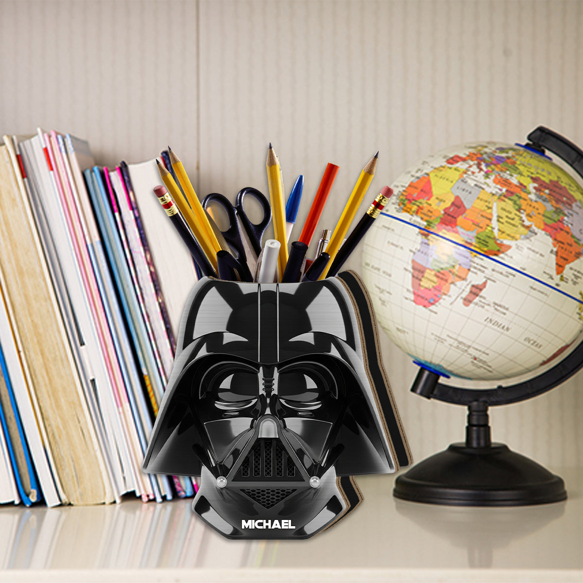 The Strong Force - Personalized The Force Wooden Pen Holder