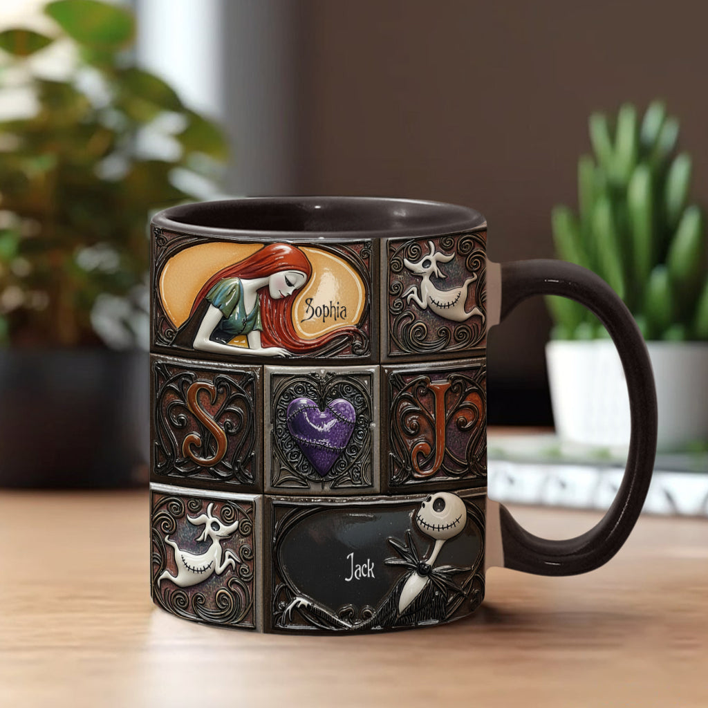 We're Simply Meant To Be - Personalized Nightmare Accent Mug