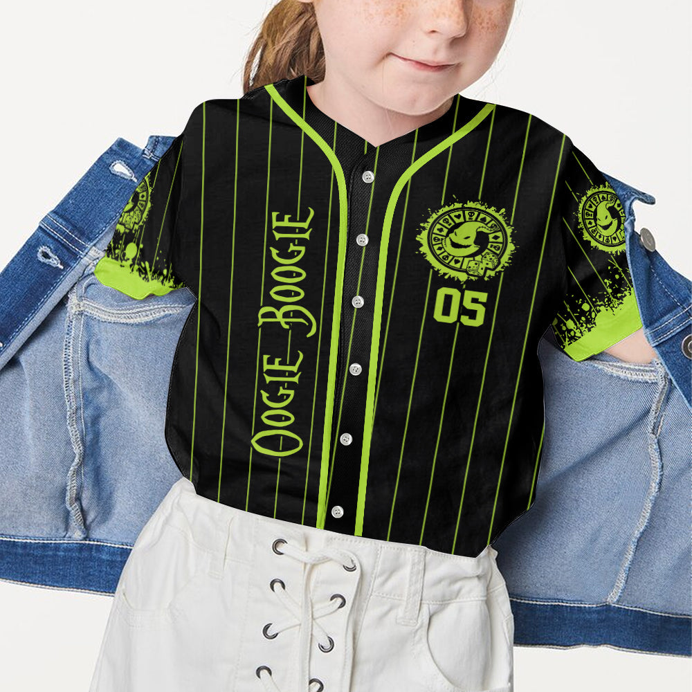 Green Ghost - Personalized Nightmare Baseball Jersey