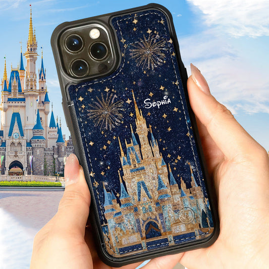 Magical Castle - Personalized Mouse Fully Printed Wallet Phone Case