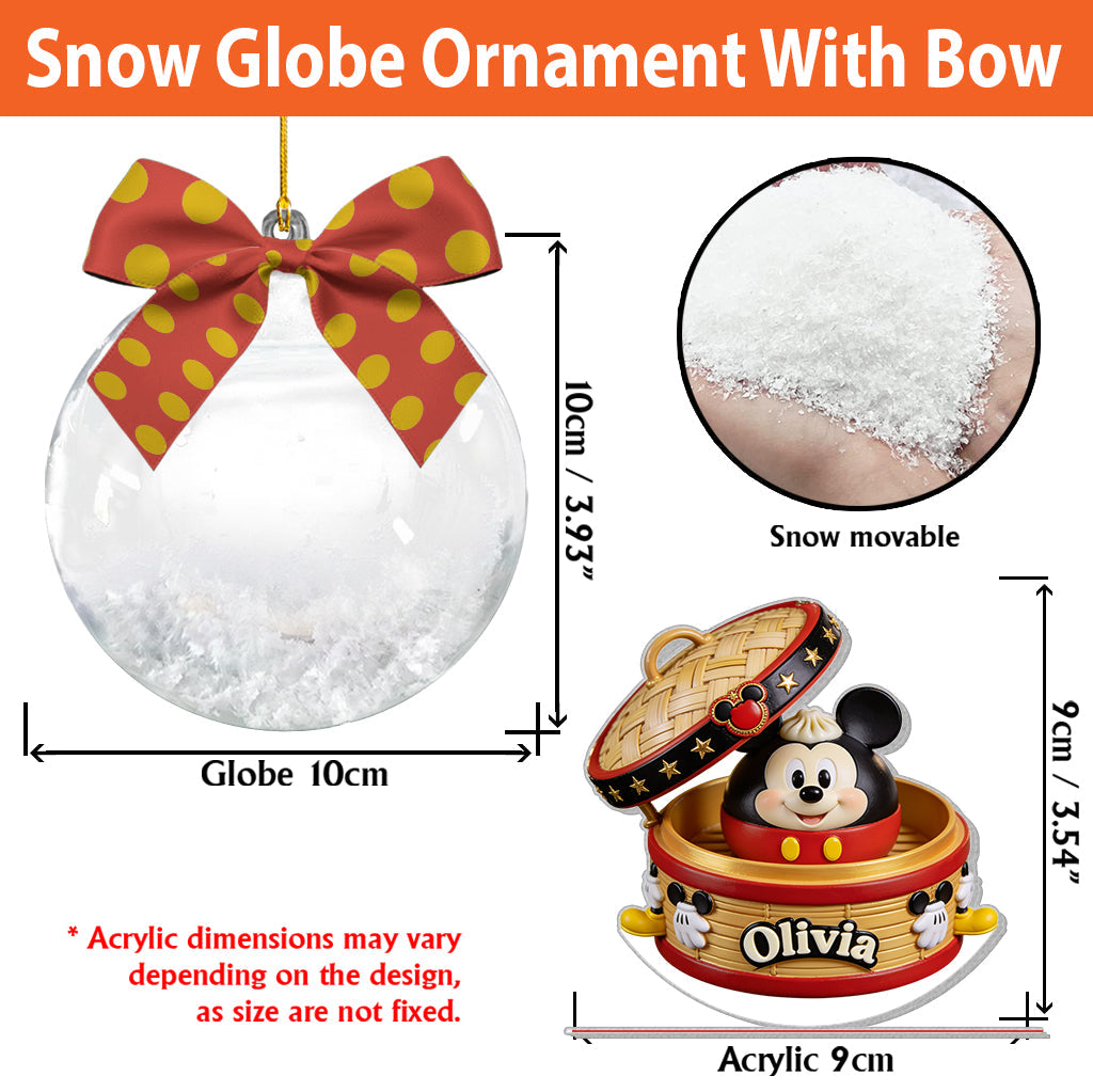 Magical Dumpling - Personalized Mouse Premium 3D Ornament