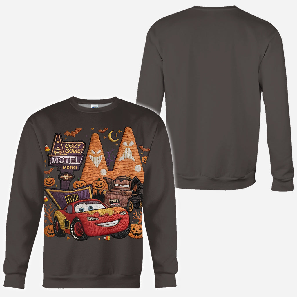 Spooky Halloween Car Friend - Personalized Racing Lover All Over Shirt