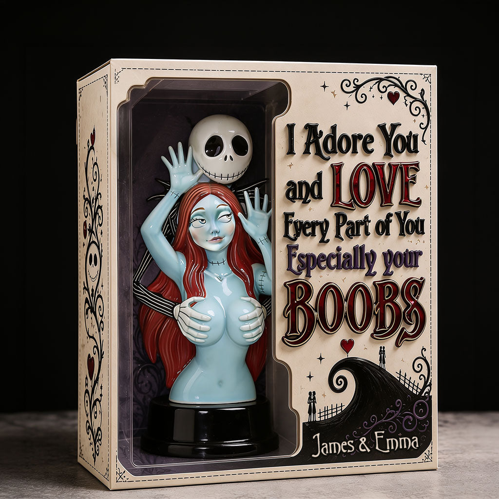Naughty Spooky Couple - Personalized Nightmare Acrylic Display Box
