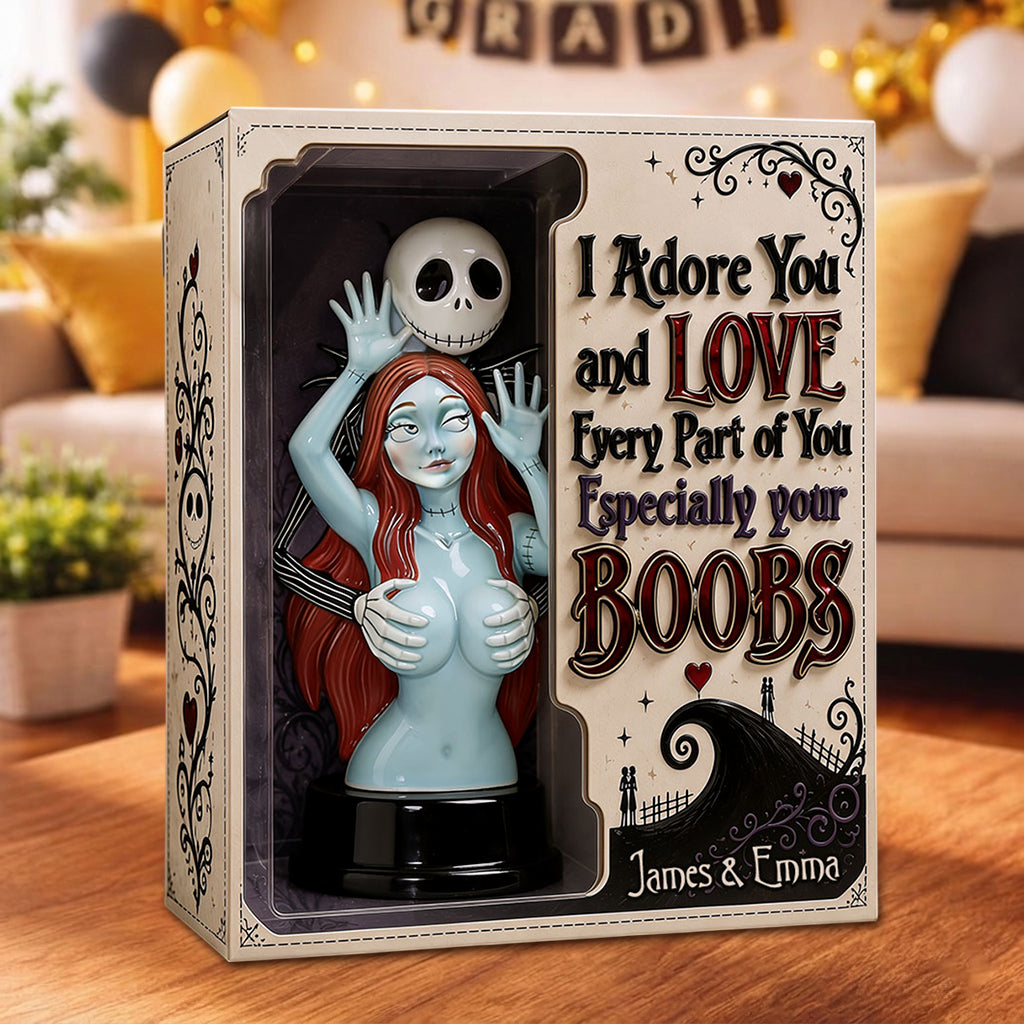 Naughty Spooky Couple - Personalized Nightmare Acrylic Display Box