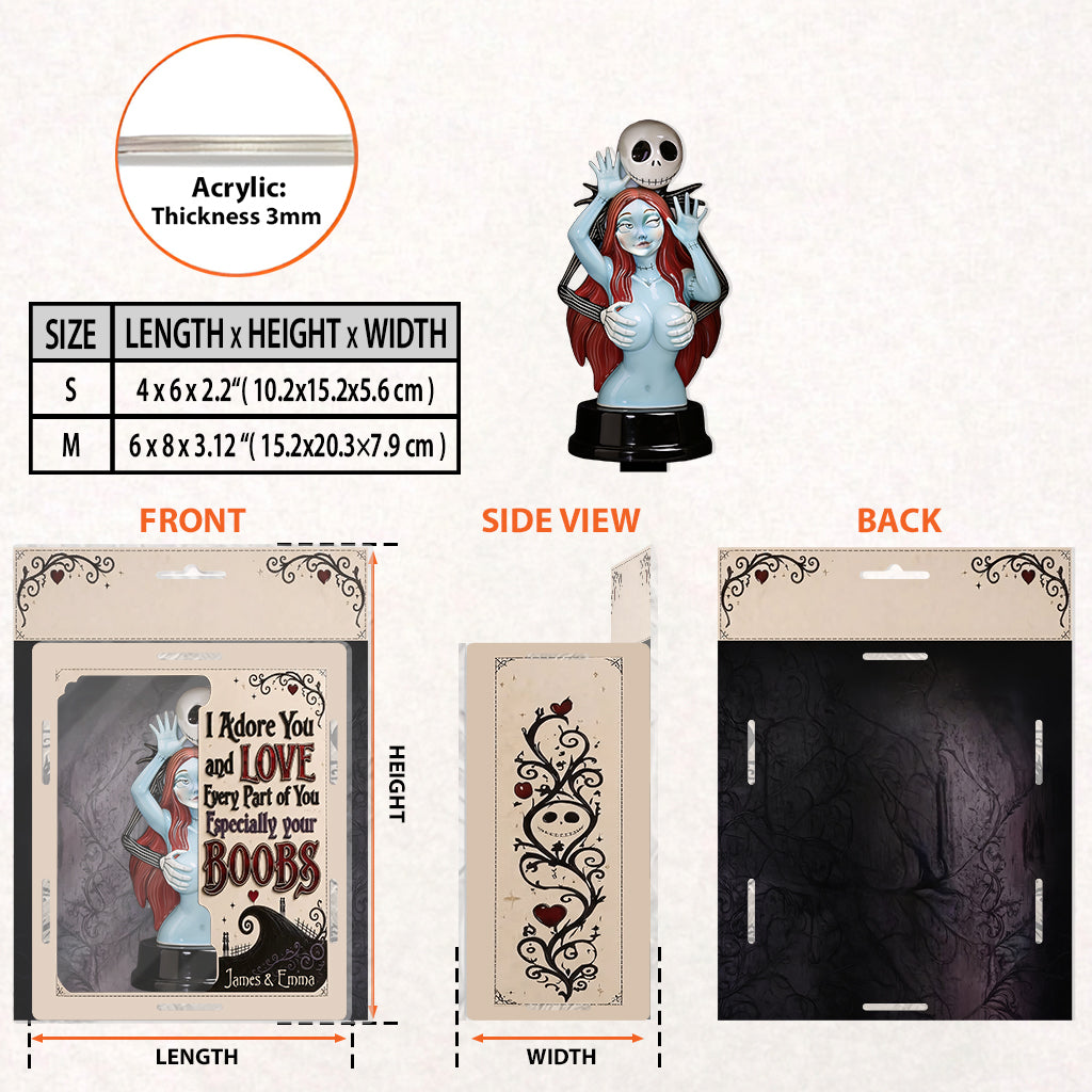 Naughty Spooky Couple - Personalized Nightmare Acrylic Display Box