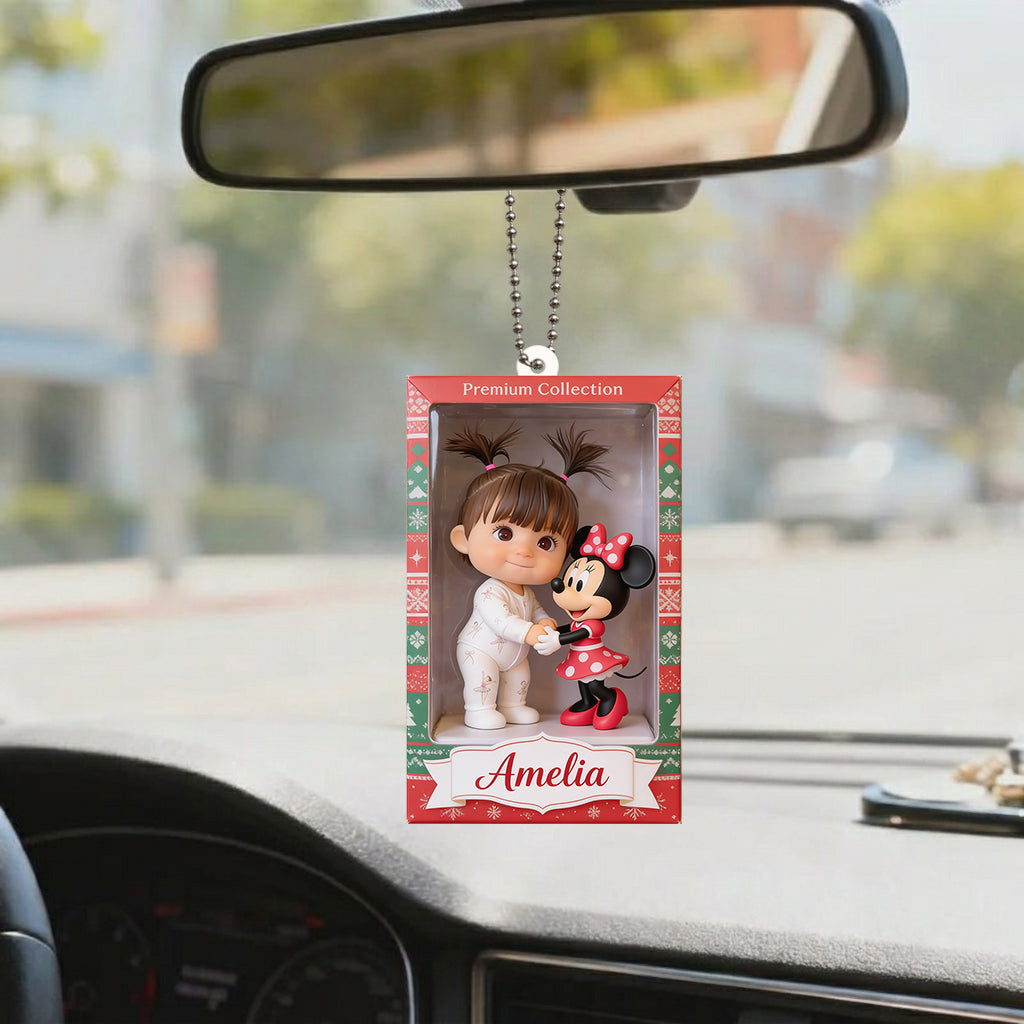 Kid Gift Merry Christmas - Personalized Mouse Premium 3D Ornament