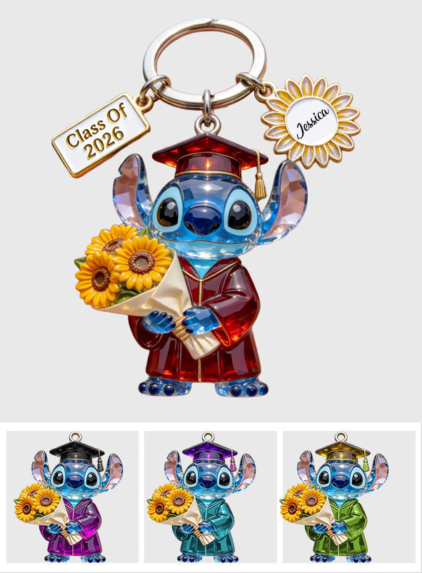 Class Of 2026 - Personalized Ohana Keychain With Charms