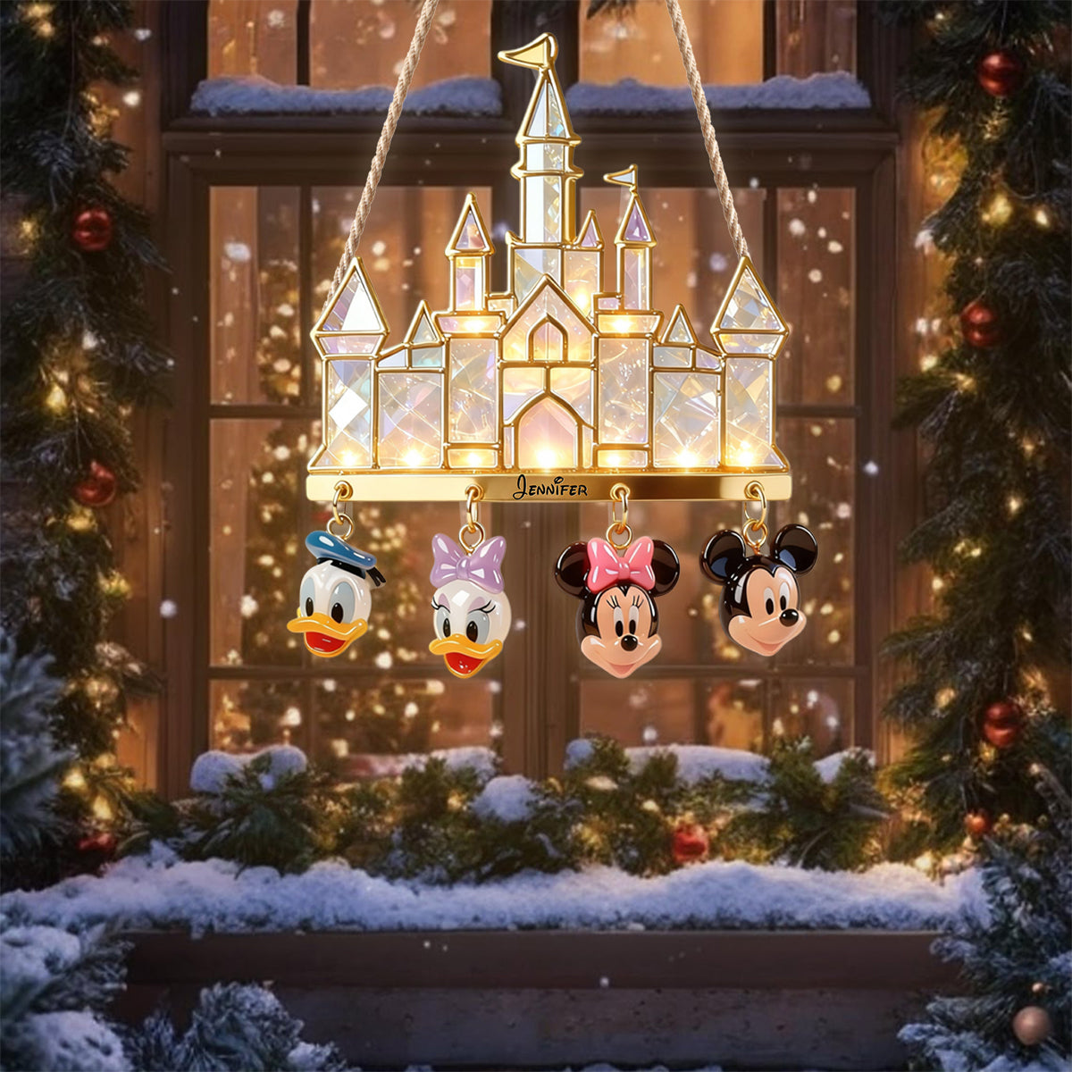 Magical Castle - Personalized Mouse LED Light Acrylic Sign