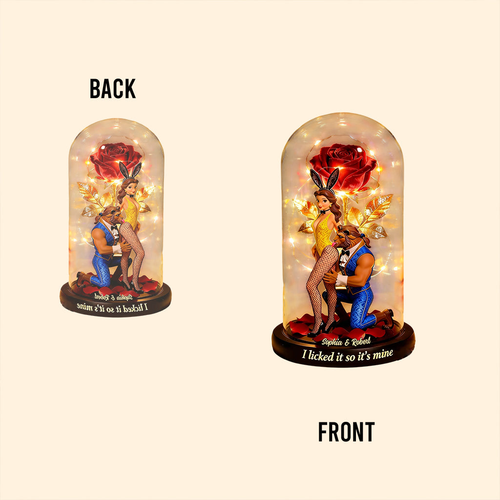 I Licked It So It's Mine - Personalized Beauty And The Beast Custom Shaped Acrylic Plaque