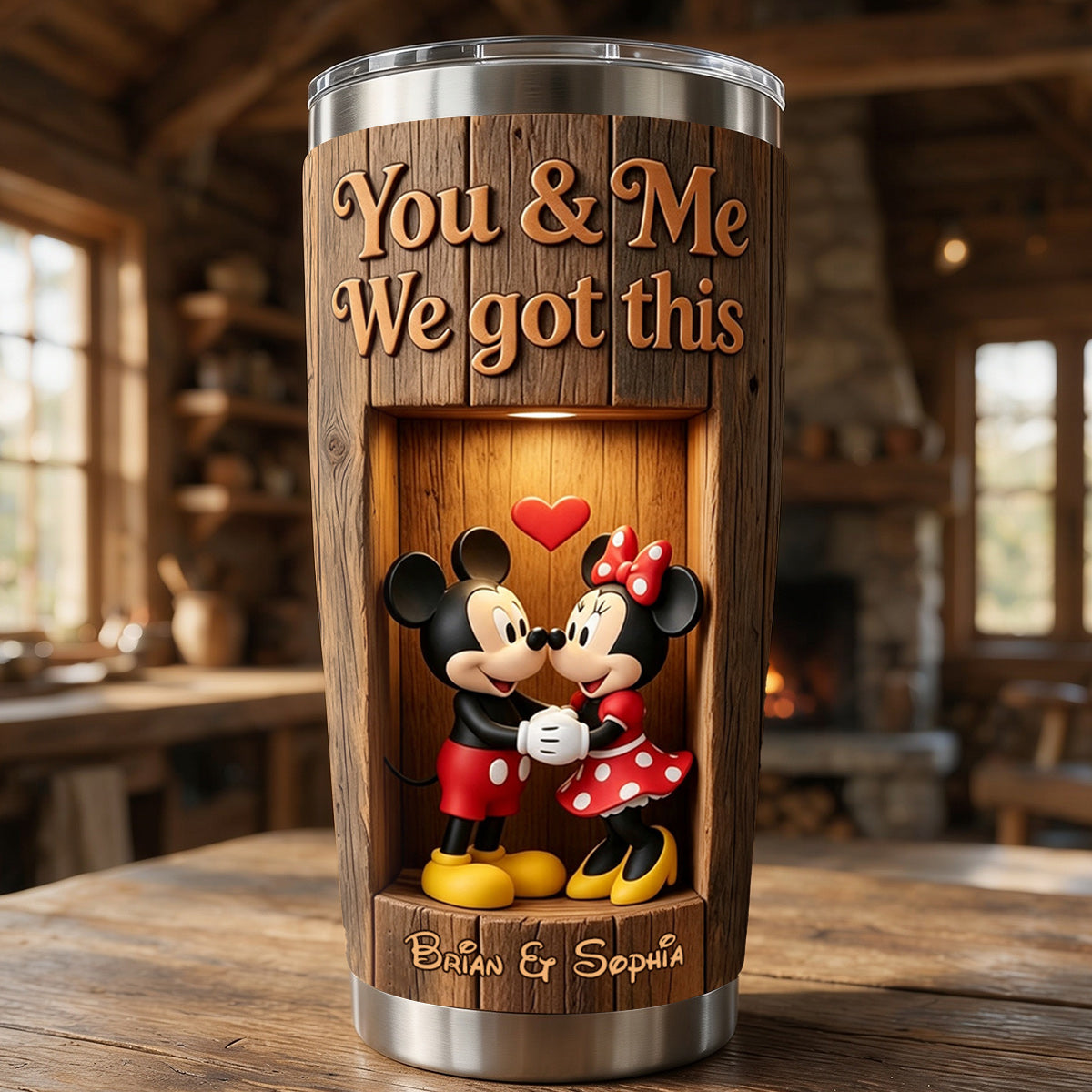 You & Me - Personalized Mouse Tumbler
