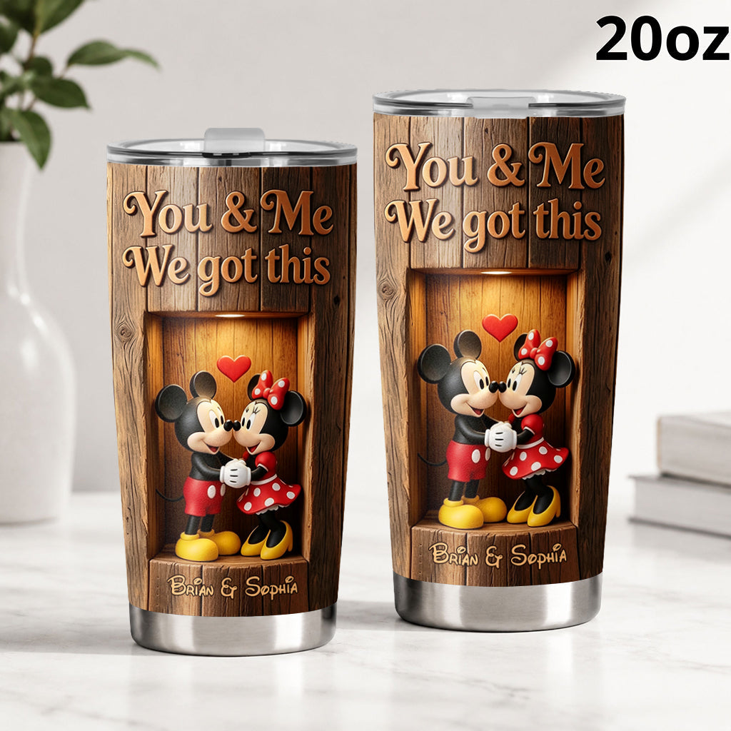 You & Me - Personalized Mouse Tumbler