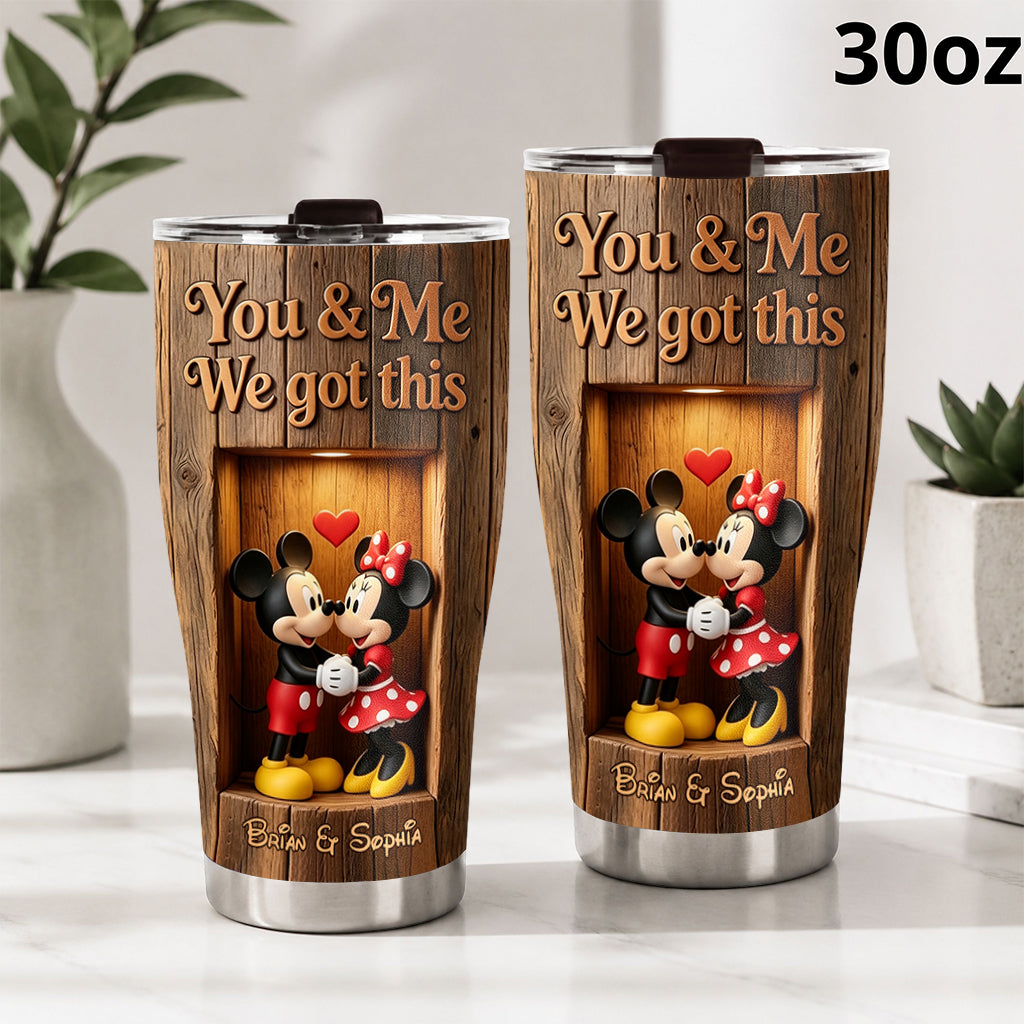 You & Me - Personalized Mouse Tumbler