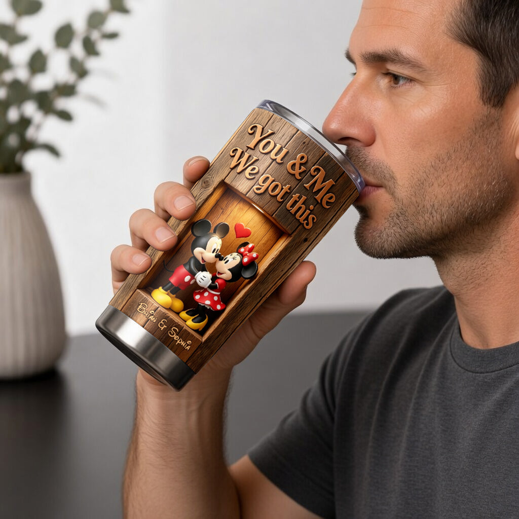 You & Me - Personalized Mouse Tumbler