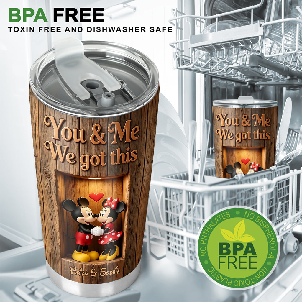 You & Me - Personalized Mouse Tumbler