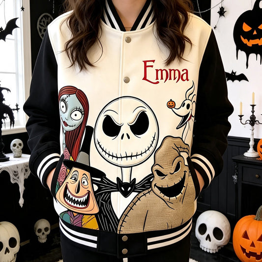 Nightmare Characters - Personalized Nightmare Varsity Jacket