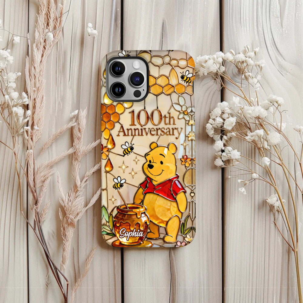 Honey Bear 100th Anniversary - Personalized Yellow Bear Full Print Phone Case