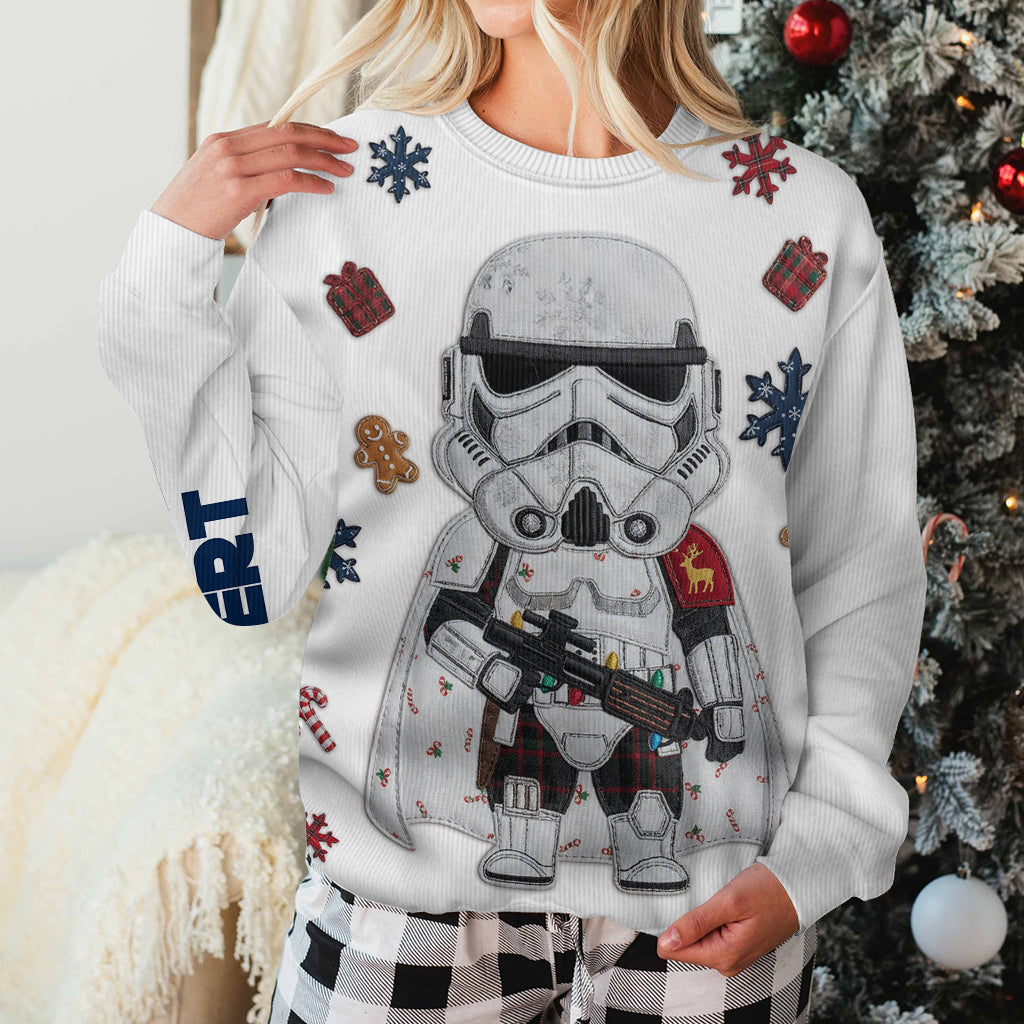 Merry Christmas - Personalized The Force Ugly Sweater