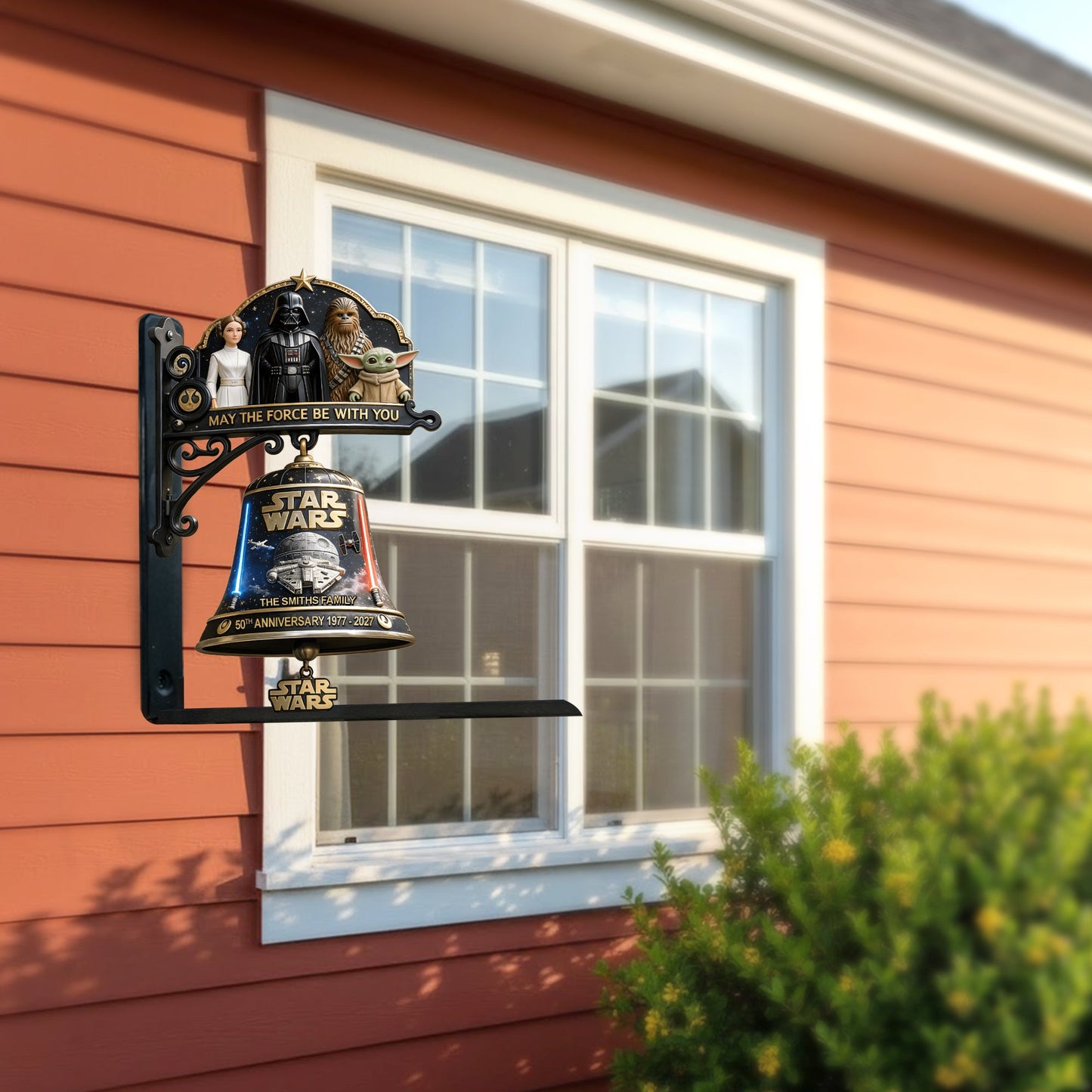 50th Anniversary - Personalized The Force Wooden Wall Mount Sign