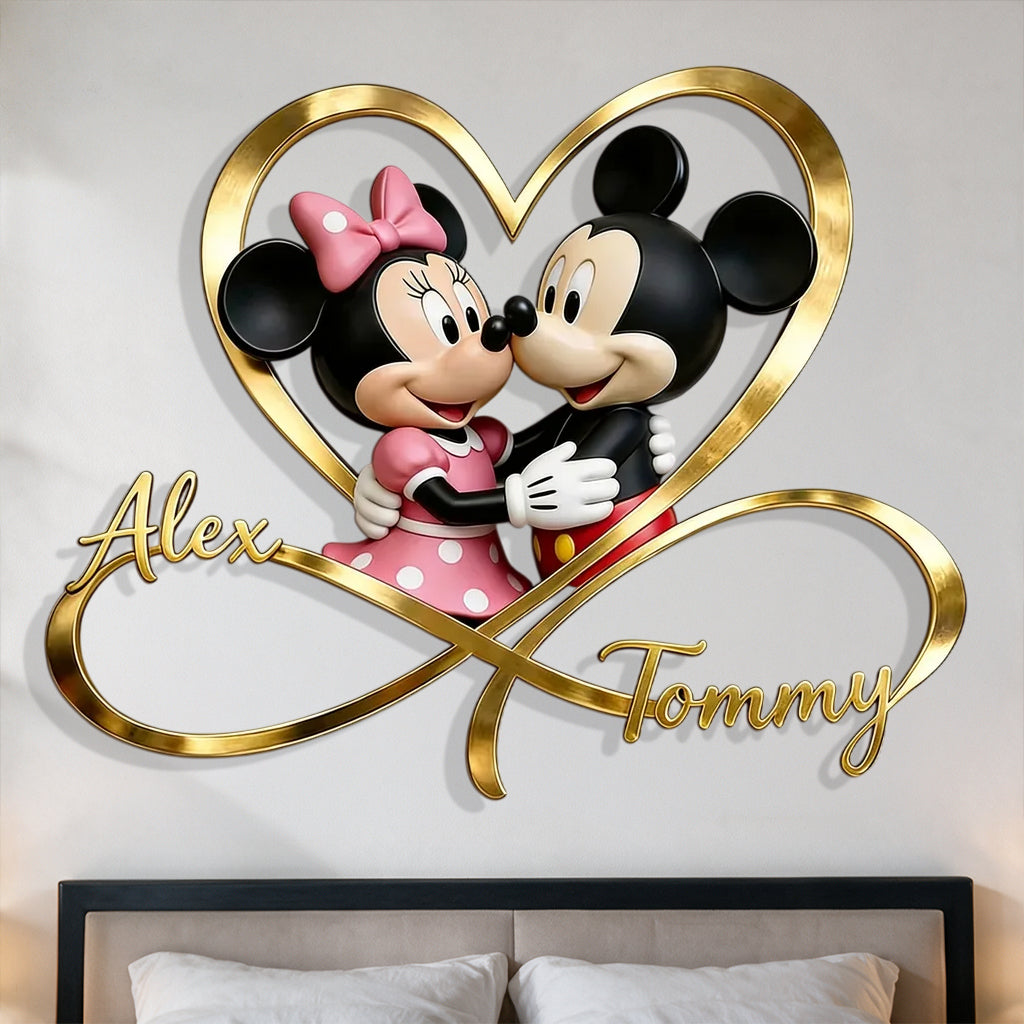 You & Me We Got This - Personalized Mouse 3D Printed Cut Metal Sign