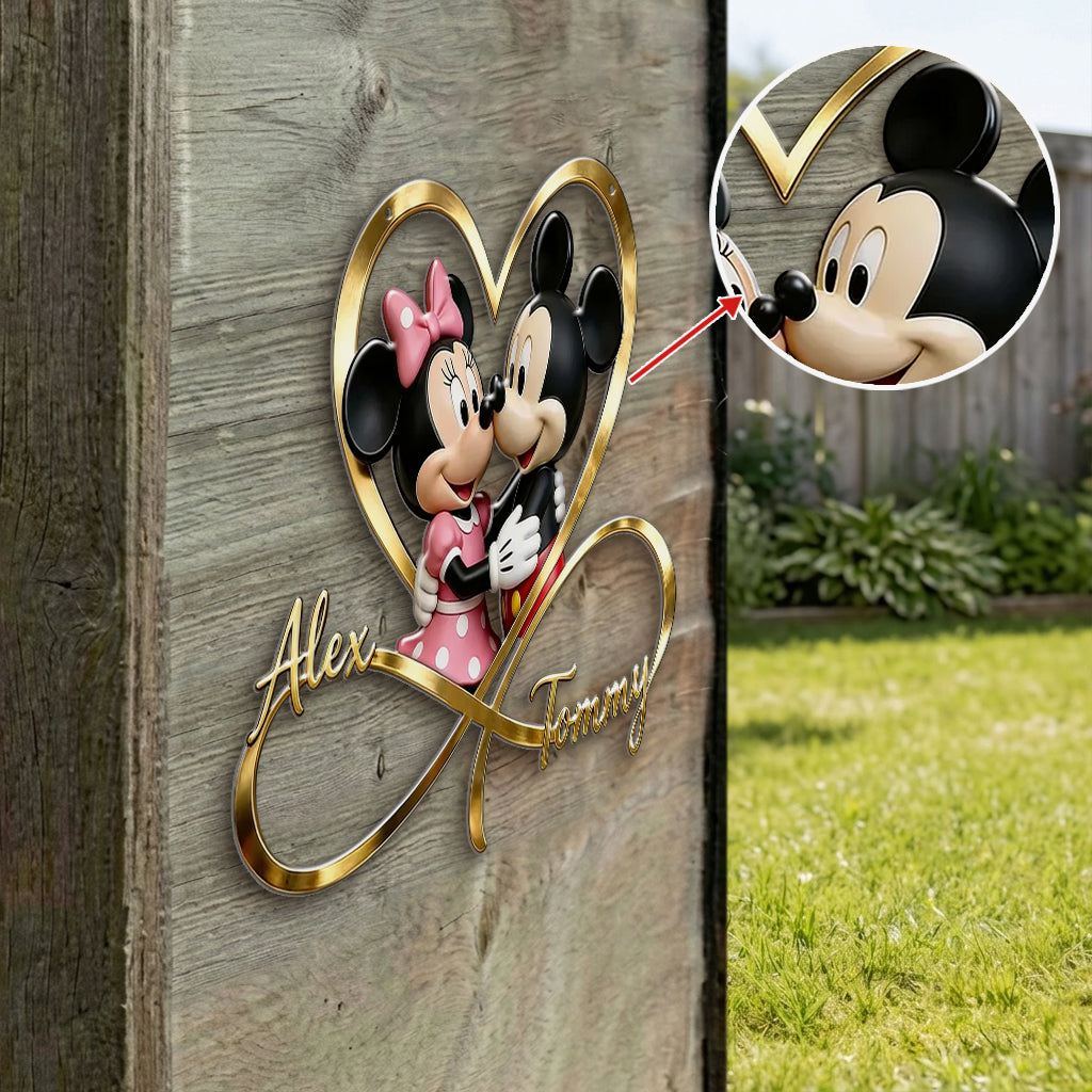You & Me We Got This - Personalized Mouse 3D Printed Cut Metal Sign