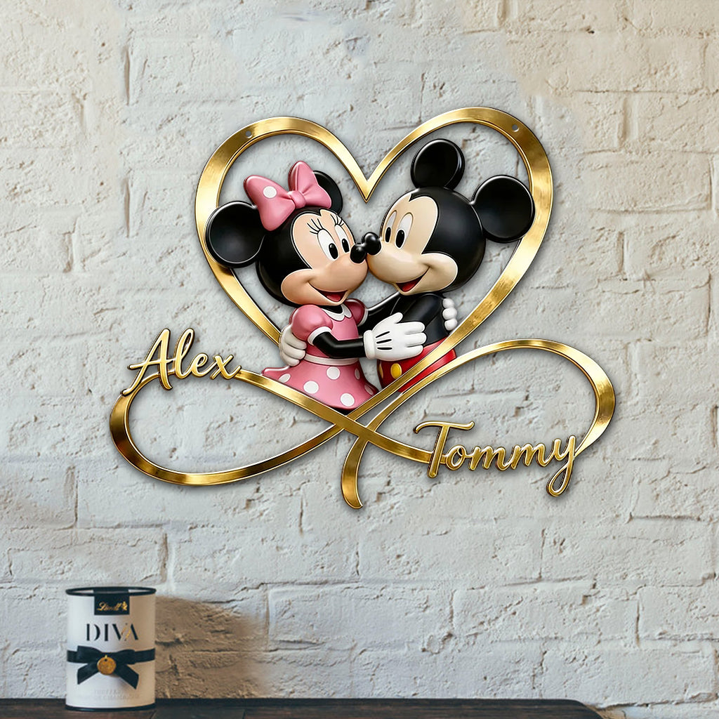 You & Me We Got This - Personalized Mouse 3D Printed Cut Metal Sign