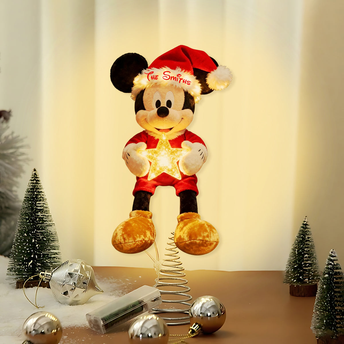 Magical Christmas - Personalized Mouse LED Light Tree Topper