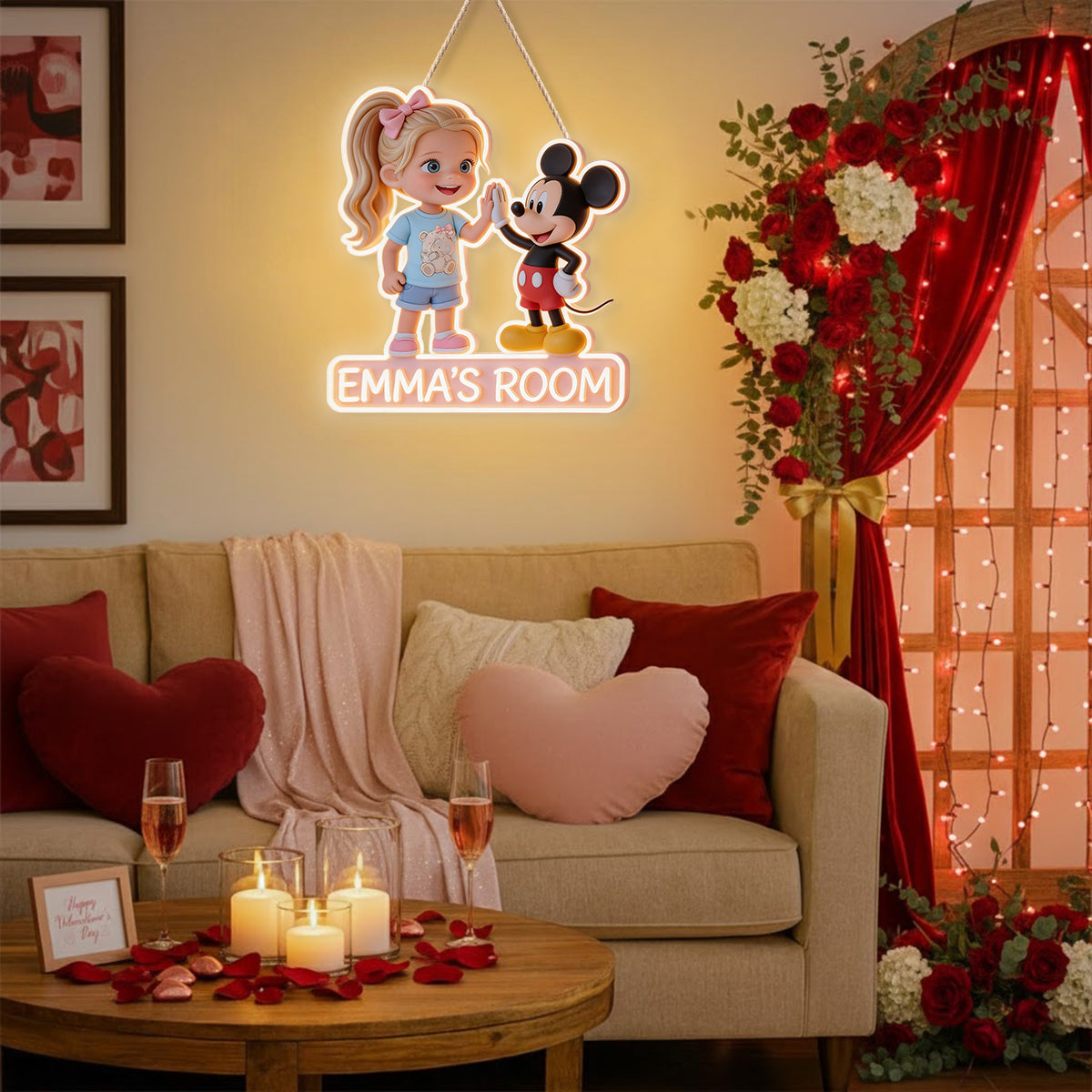 Custom Any Photo - Personalized Mouse LED Light Acrylic Sign