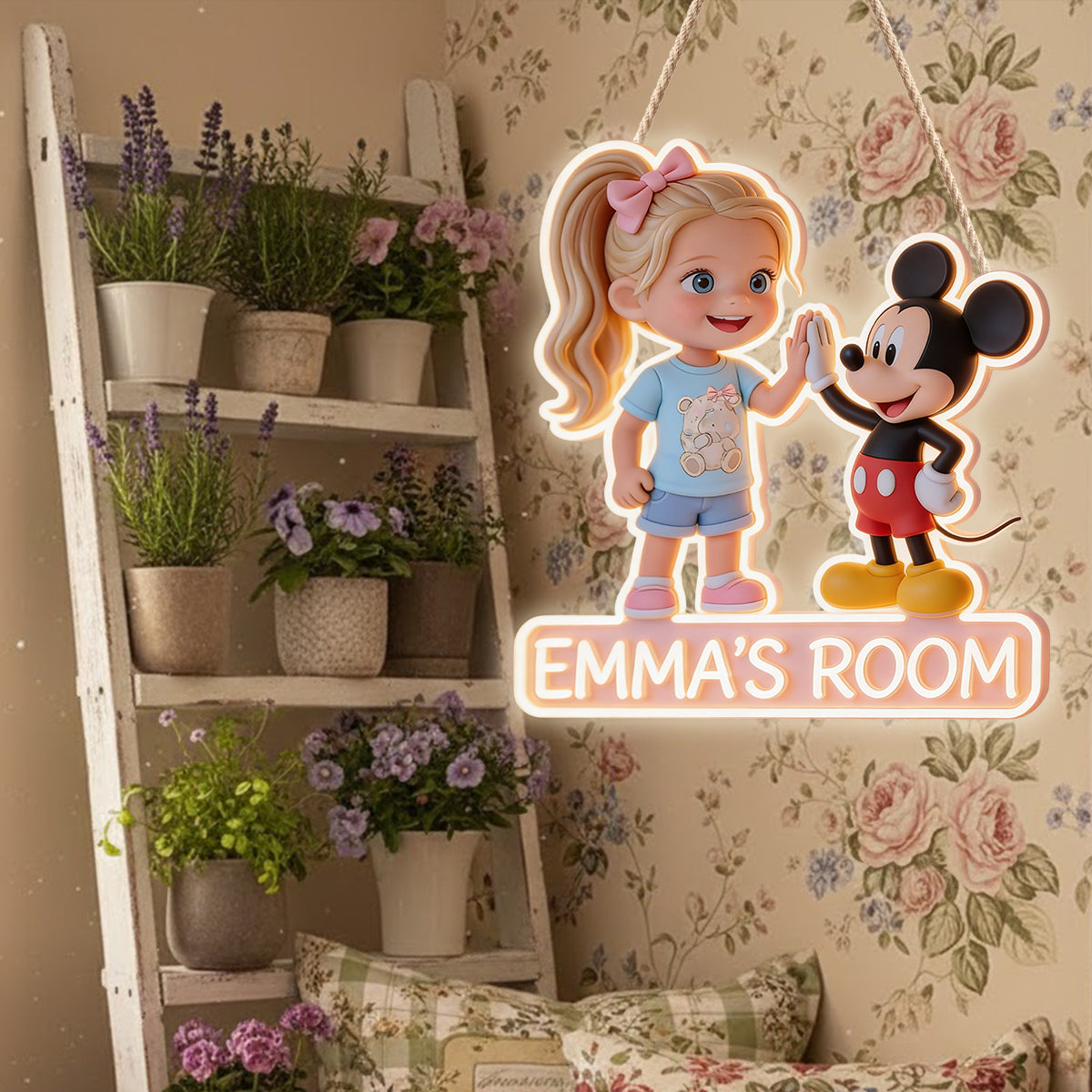 Custom Any Photo - Personalized Mouse LED Light Acrylic Sign