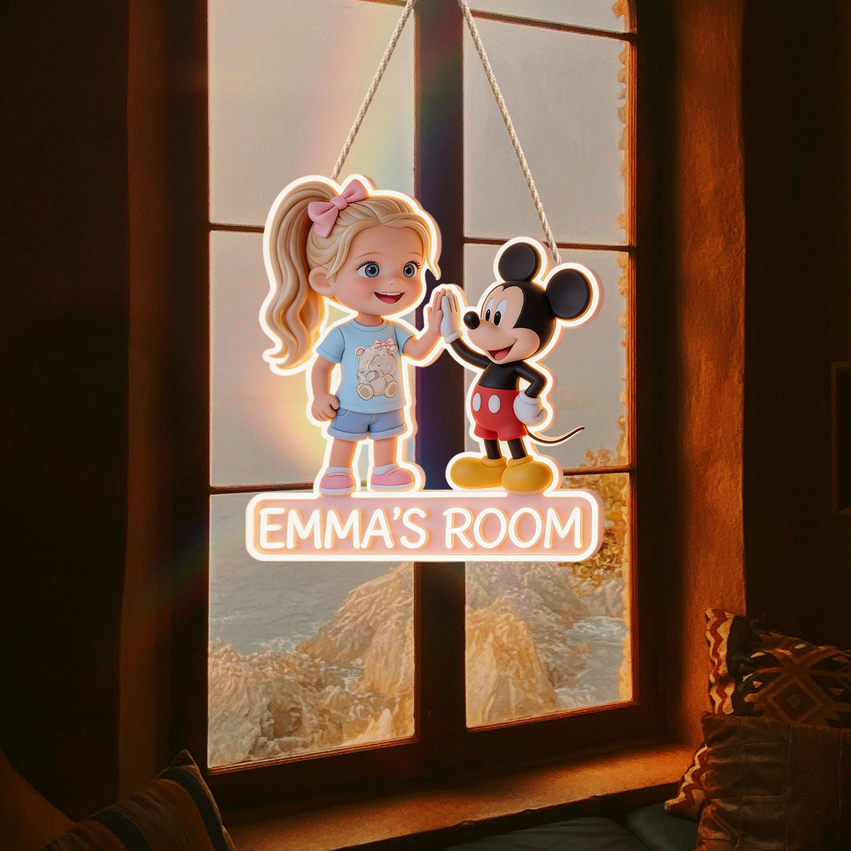 Custom Any Photo - Personalized Mouse LED Light Acrylic Sign