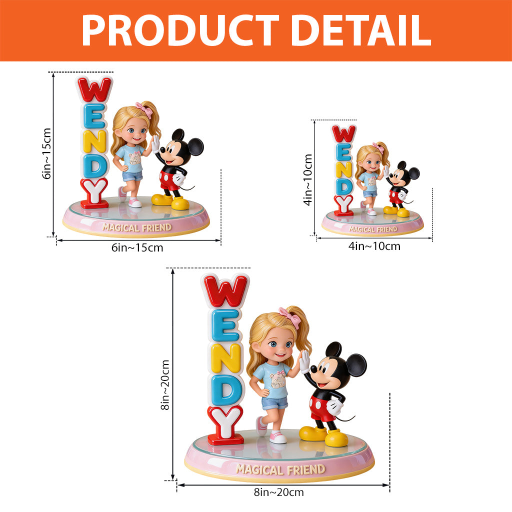 Custom Any Photo Magical Friends - Personalized Mouse Custom Shaped Acrylic Plaque