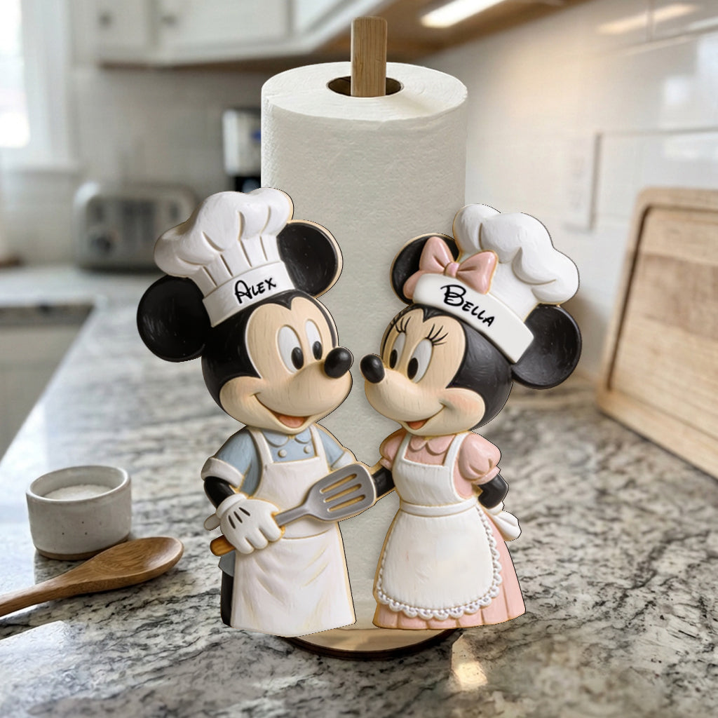 Our Kitchen Perfect Couple Gift - Personalized Mouse Paper Towel Stand