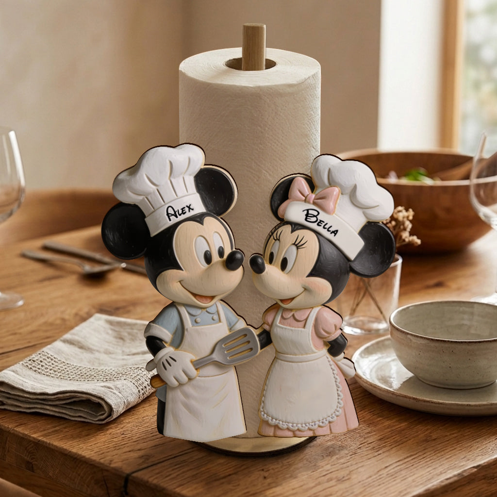 Our Kitchen Perfect Couple Gift - Personalized Mouse Paper Towel Stand