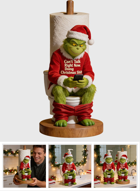 Best Time Of The Year - Personalized Stole Christmas Paper Towel Holder & Soap Dispenser