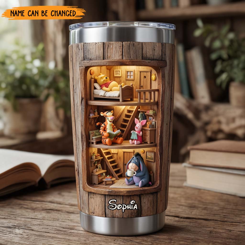 Friends - Personalized Yellow Bear Tumbler