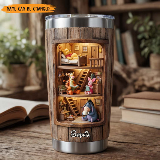 Friends - Personalized Yellow Bear Tumbler