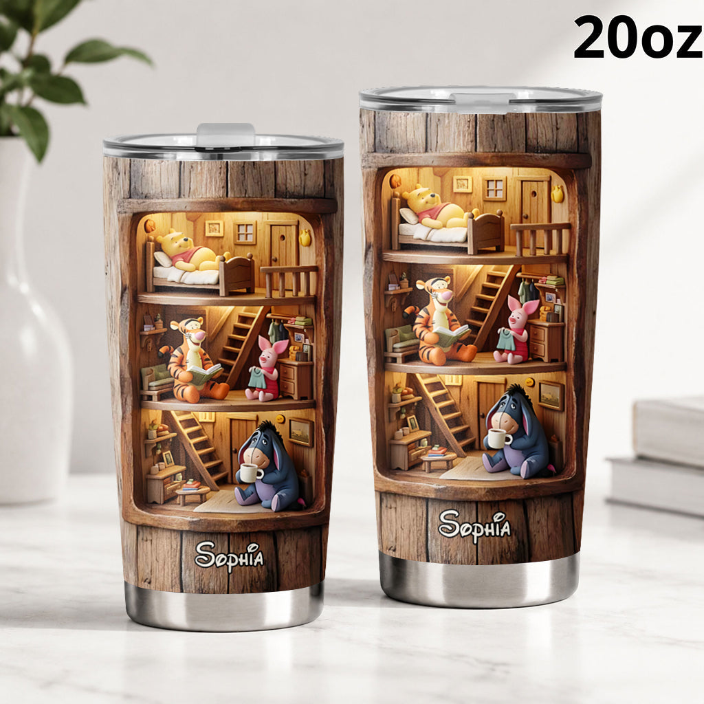 Friends - Personalized Yellow Bear Tumbler