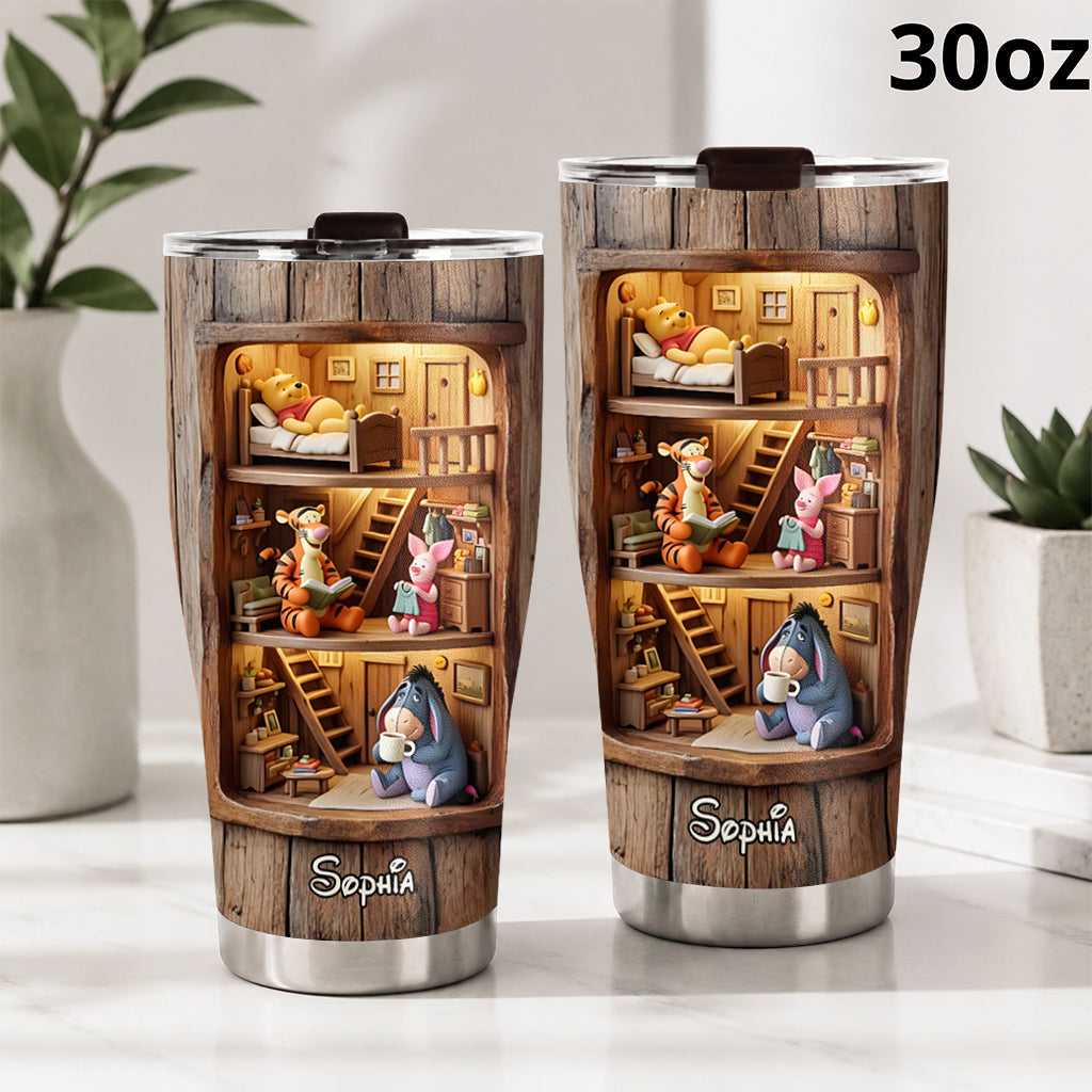Friends - Personalized Yellow Bear Tumbler