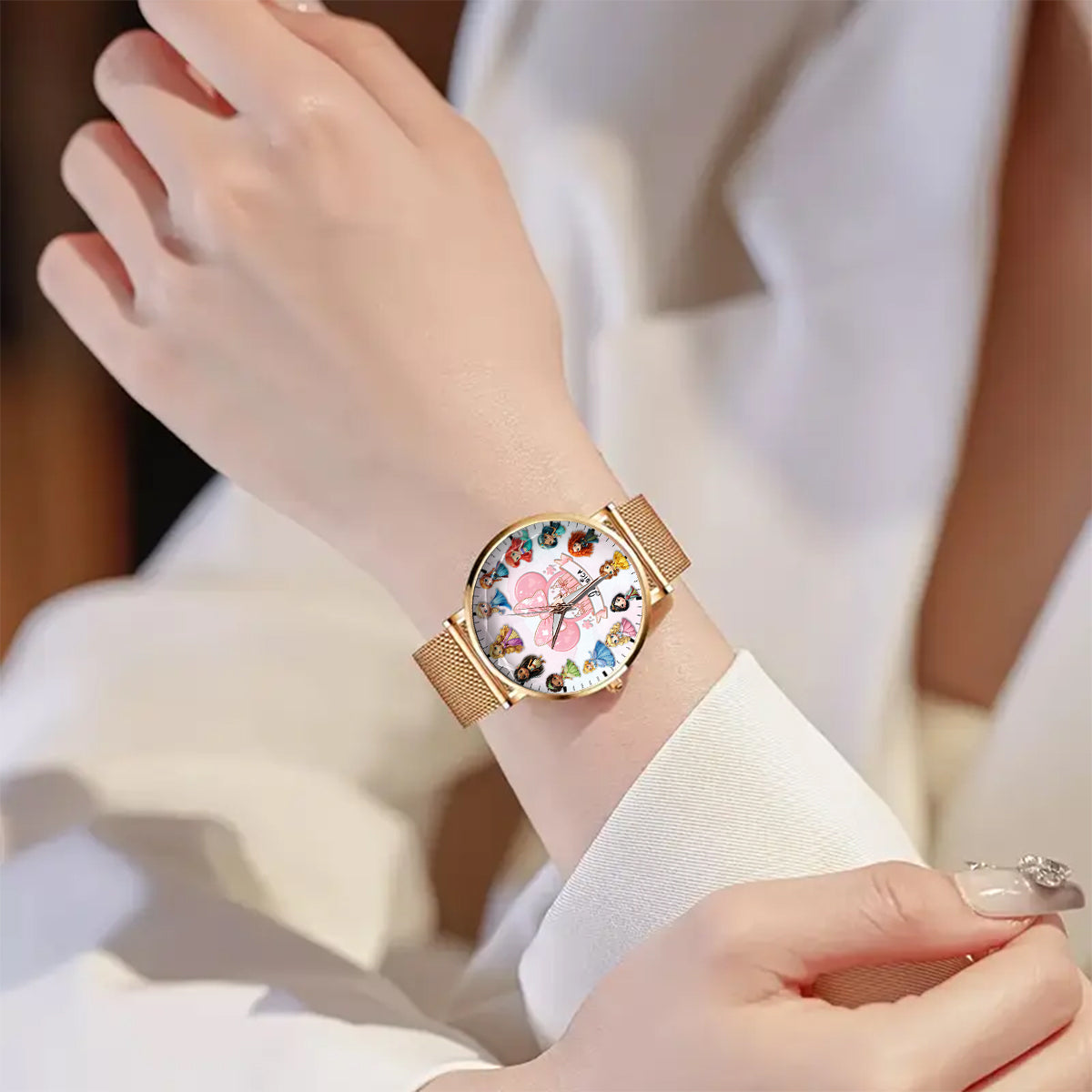 Cute Fairy Tale Princess - Personalized Mouse Women Hand Watch