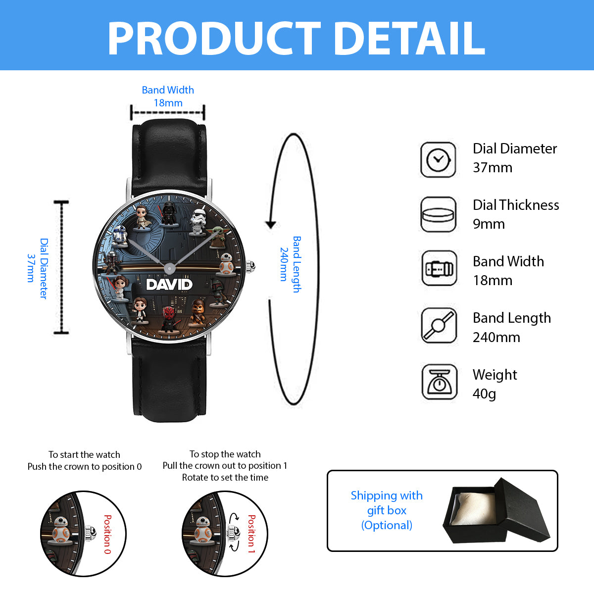 The Strong Force - Personalized The Force Hand Watch