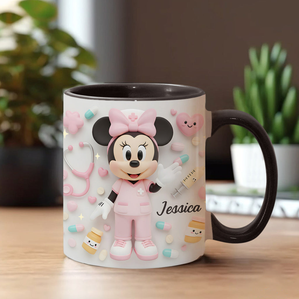 Nurse Life - Personalized Nurse Accent Mug