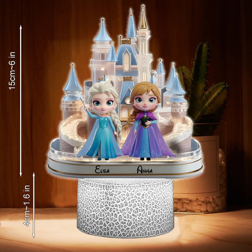 Magical Princess - Personalized Mouse Shaped Plaque Light Base