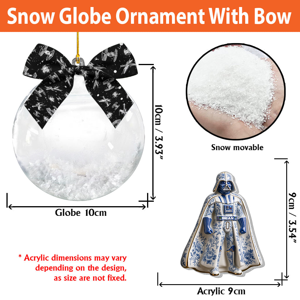 Dashing Through The Snow - Personalized The Force Premium 3D Ornament