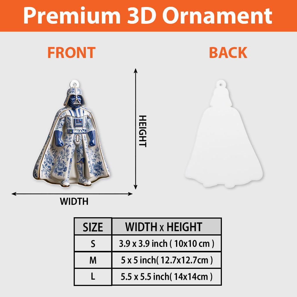 Dashing Through The Snow - Personalized The Force Premium 3D Ornament
