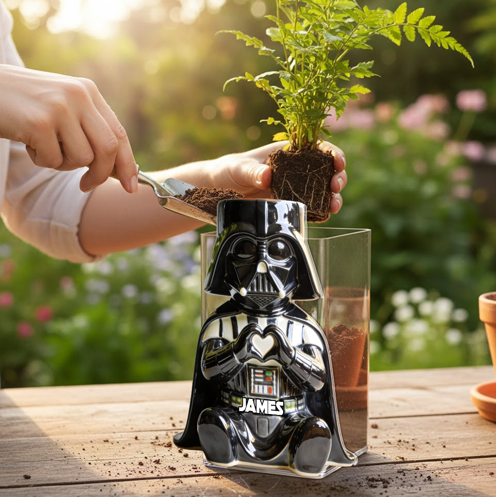 May The Force Be With You - Personalized The Force Acrylic Pot