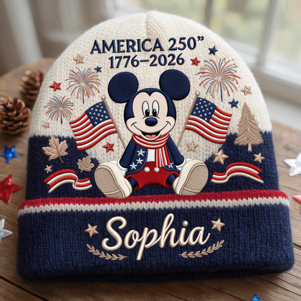 250 Anniversary - Personalized Mouse Beanie Hat