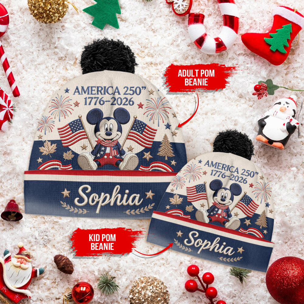 250 Anniversary - Personalized Mouse Beanie Hat