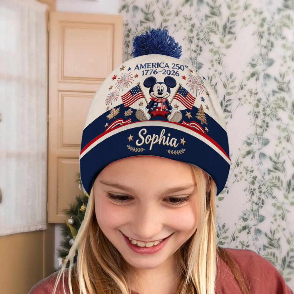 250 Anniversary - Personalized Mouse Beanie Hat