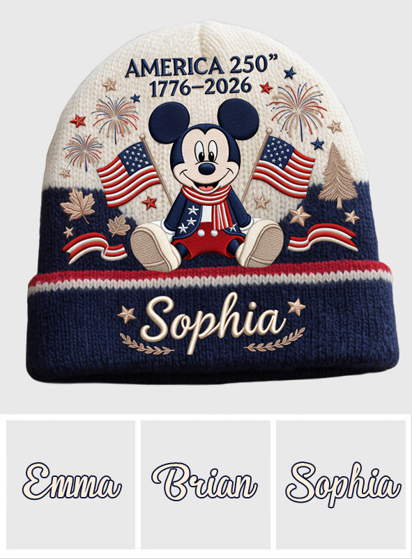 250 Anniversary - Personalized Mouse Beanie Hat