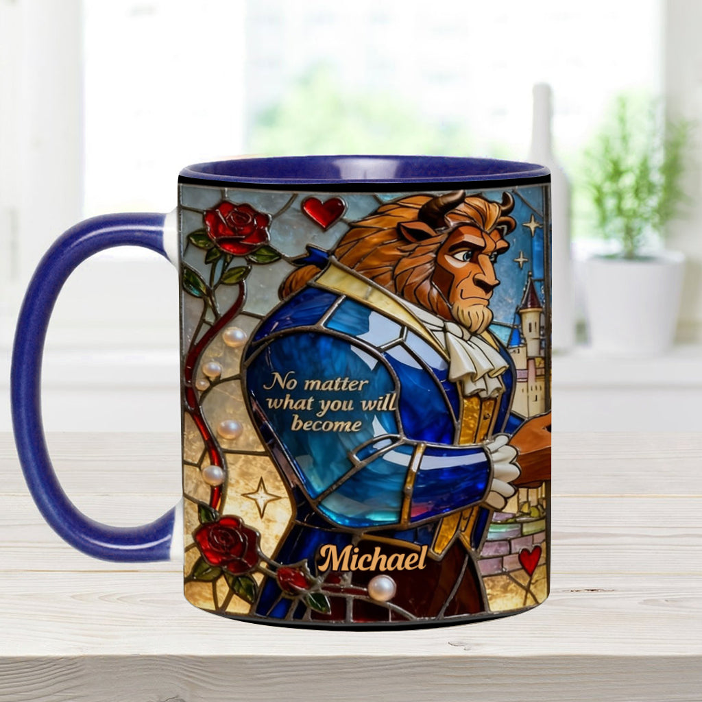 I Still Love You Till The End - Personalized Beauty And The Beast Accent Mug